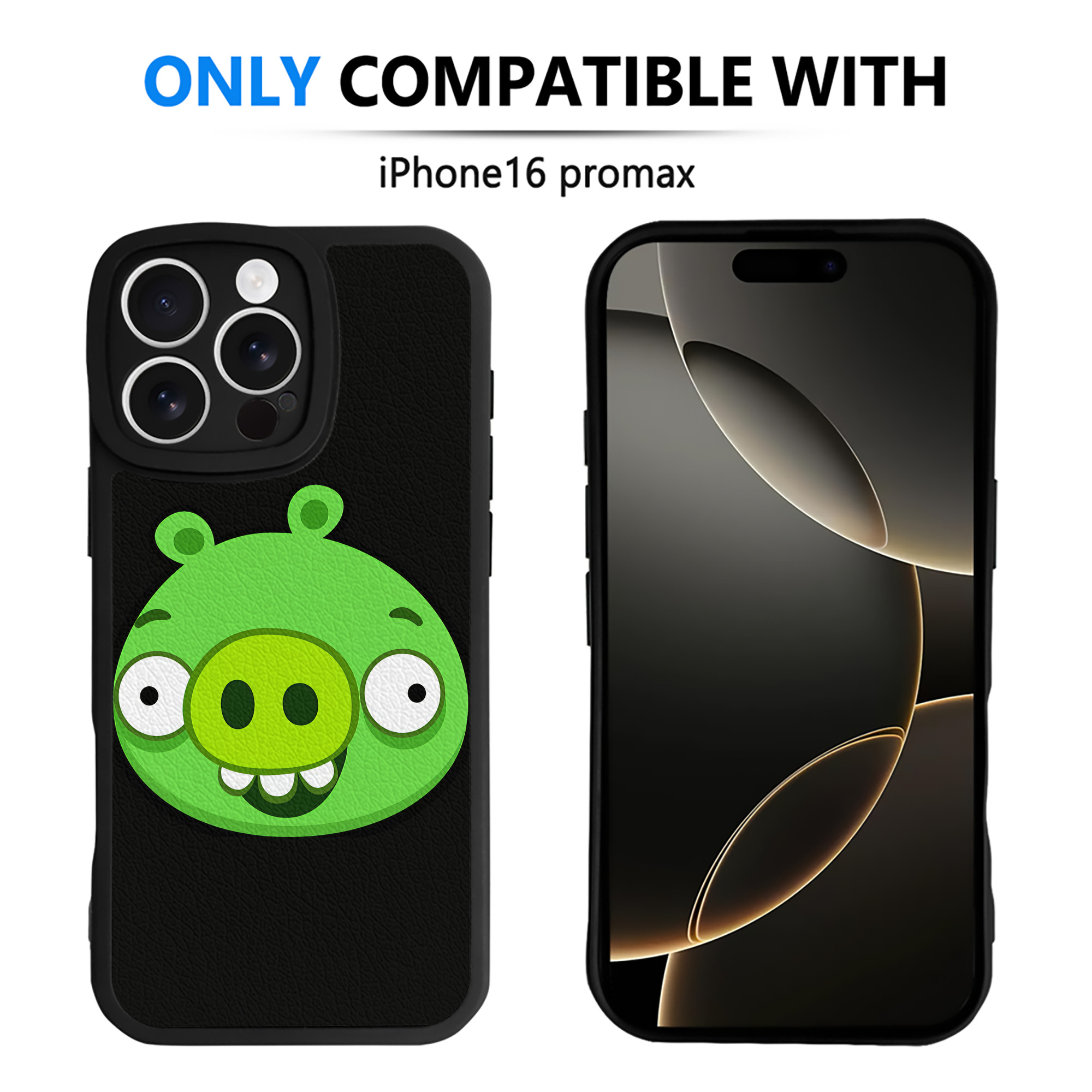 （画像用） Angry Birds アングリーバード 【iPhone 16シリーズ対応】シリコンスマホケース（レザー調） 材質：シリコン